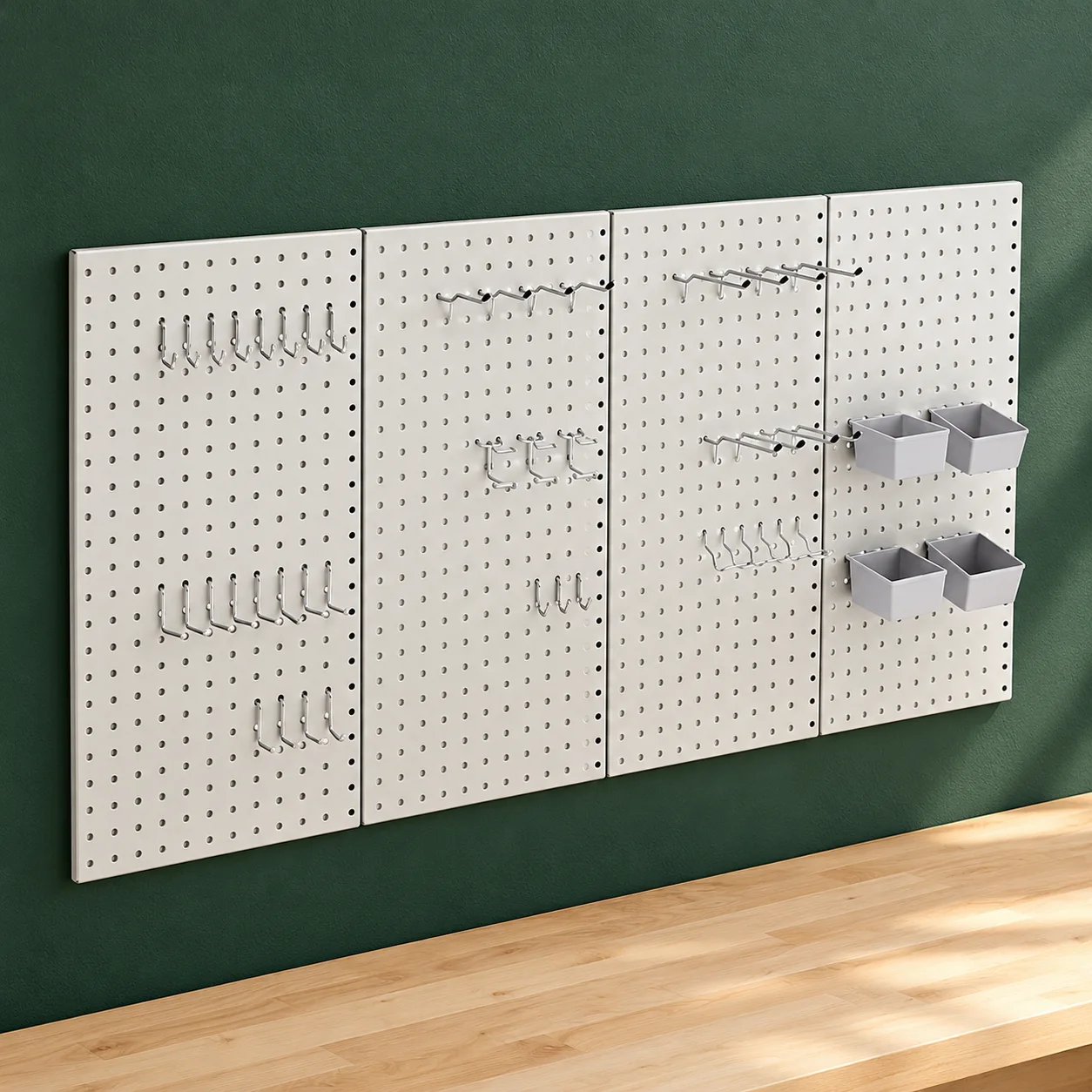 Amazon Basics Kit mural 48 pièces — illustration fidèle à la référence, dans un décor d’atelier